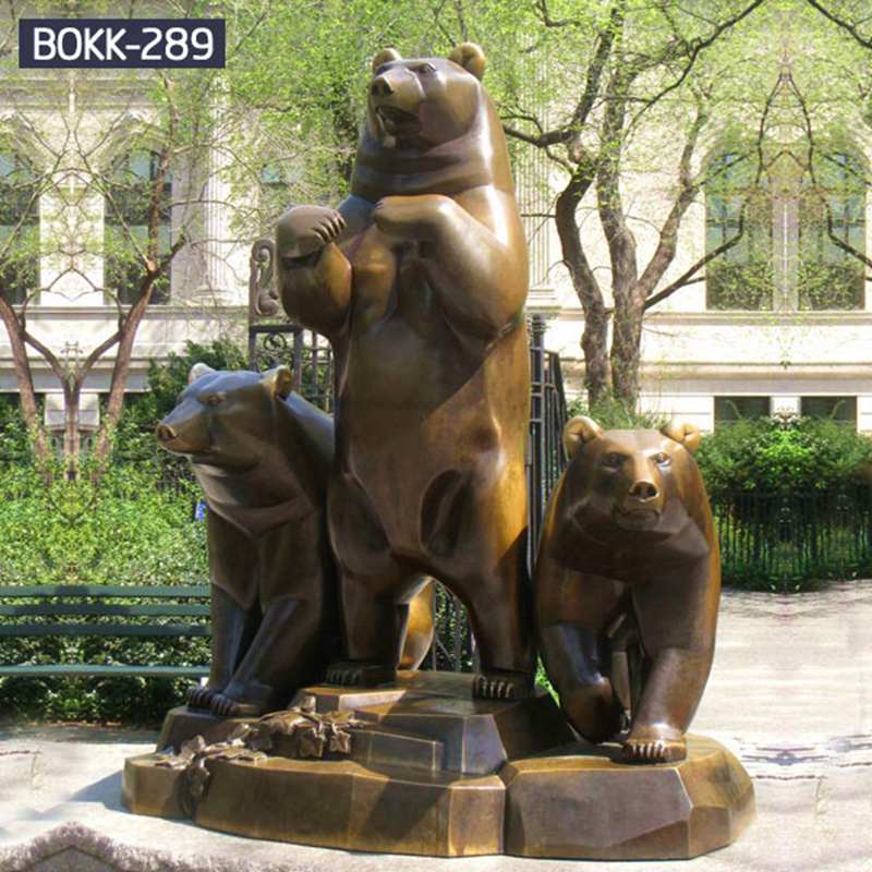 Outdoor Decorative Bronze Bear Statues for sale