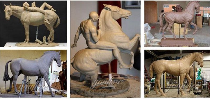 horse clay model factory supplier 7.3