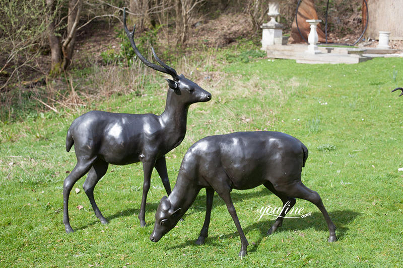 antique bronze-deer-statues-YouFine Factory