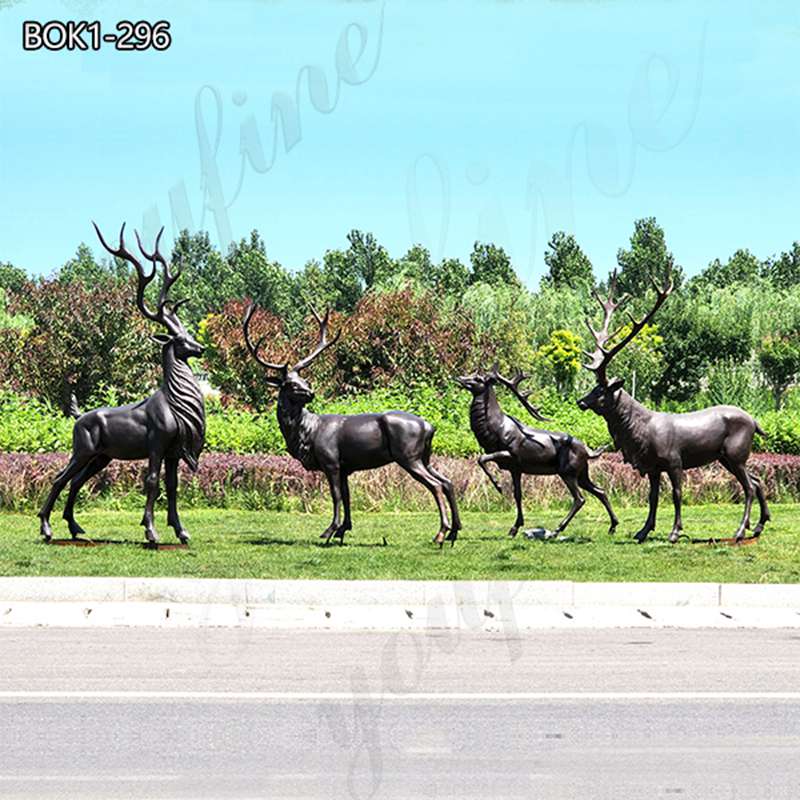 Bronze Elk Sculpture - YouFine Sculpture