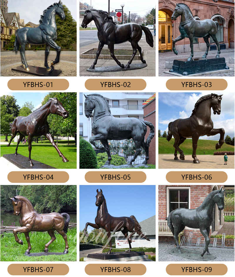 Large Bronze Horse Statue - YouFine Sculpture (2)