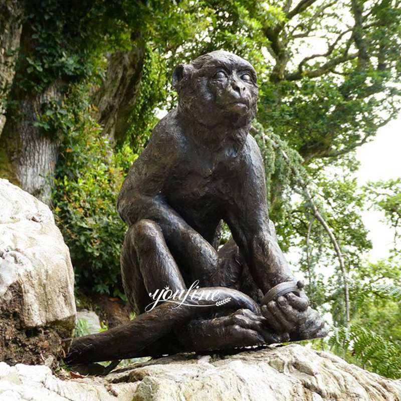 bronze monkey statue-YouFine Sculpture