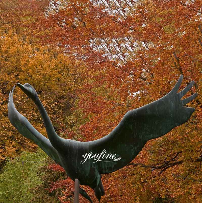 bronze swan-01-YouFine Sculpture