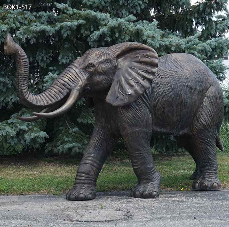 Bronze Elephant Sculpture Description