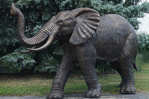 Outdoor Real-Size Bronze Elephant Statue Garden Decor from Chinese Supplier BOK1-517