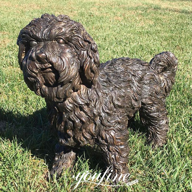 Description of Bronze Maltese Dog Sculpture