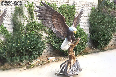 Large Bronze Eagle Sculpture Outdoor Decor for Sale BOK1-240